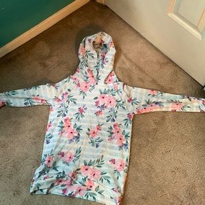 Floral Print Kids Hoodie size medium